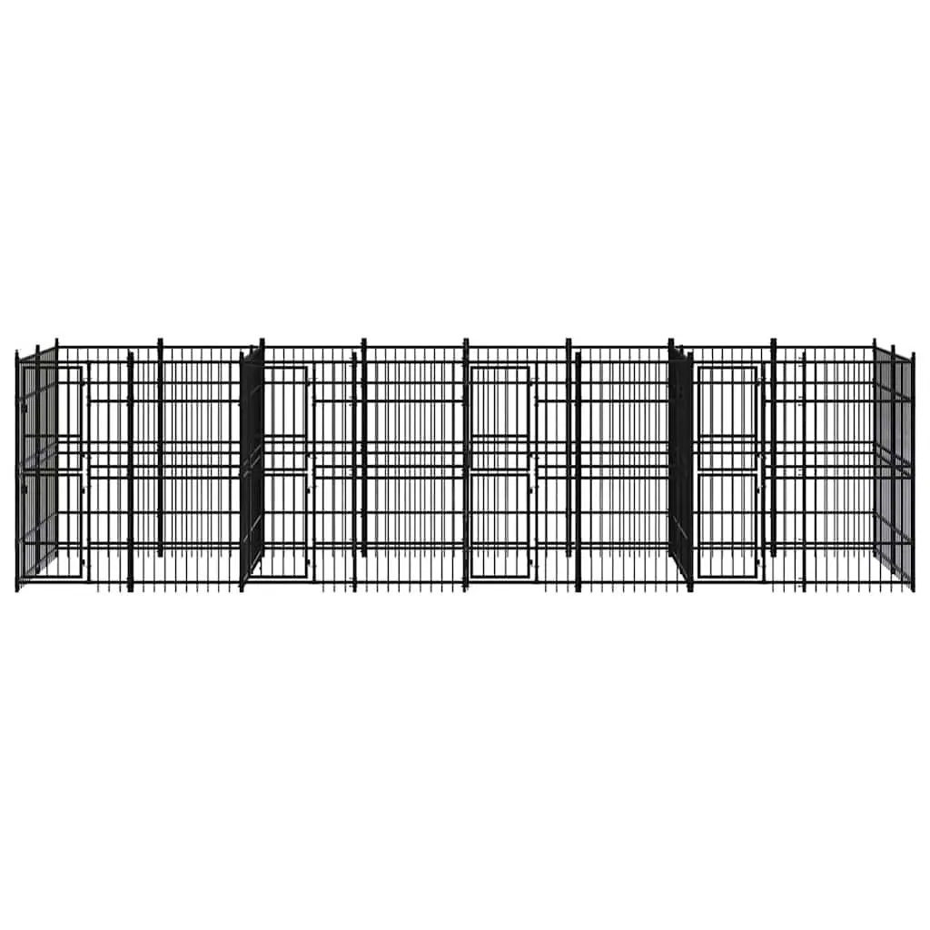 Dog Kennel Outdoor Steel Exercise Run Enclosure Play Pen Secure Lock Latch