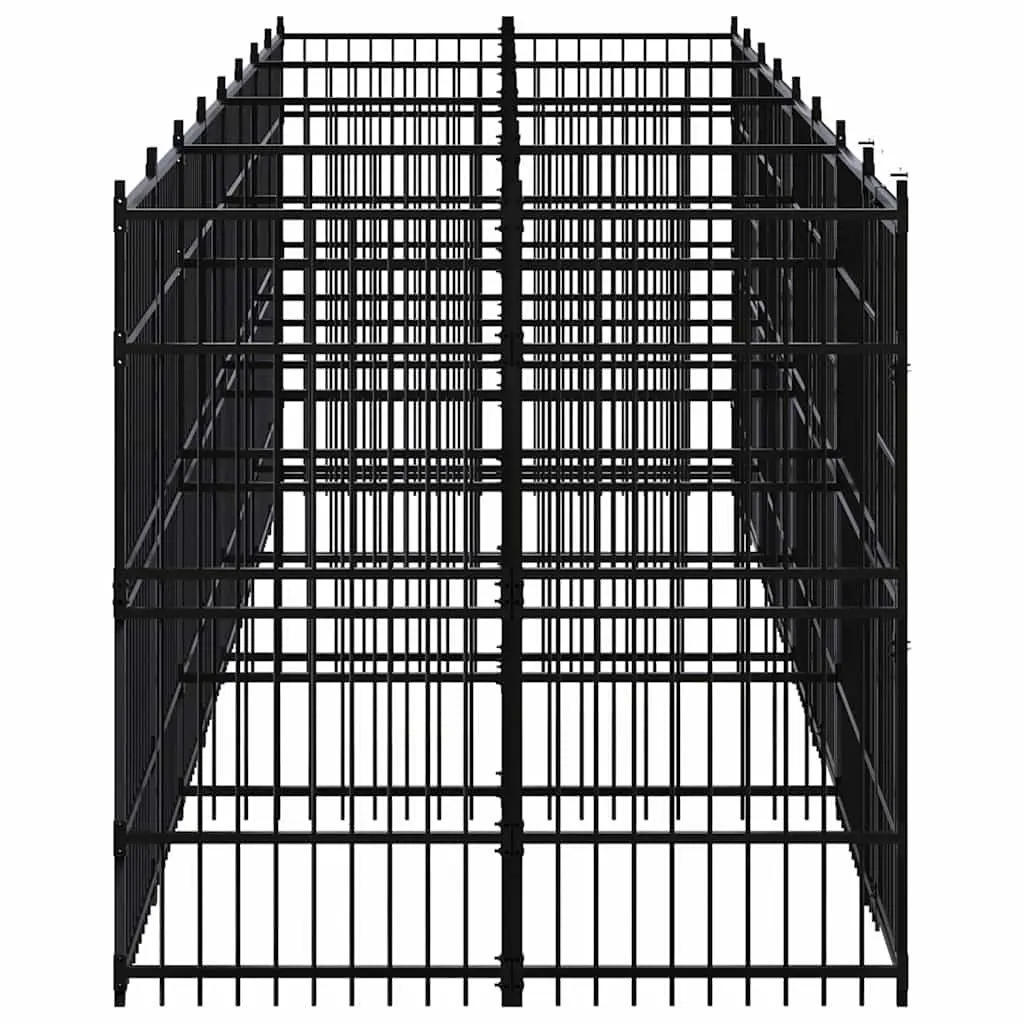 Dog Kennel Outdoor Steel Exercise Run Enclosure Play Pen Secure Lock Latch