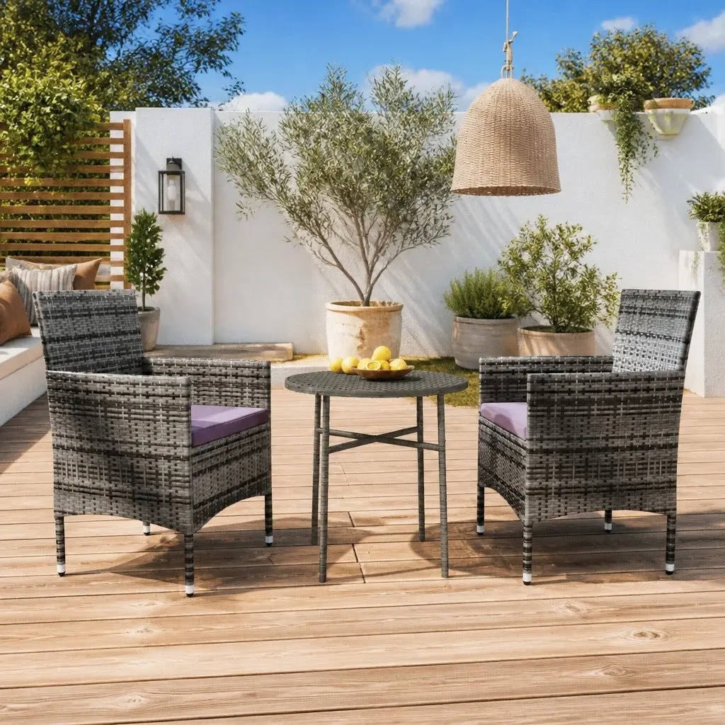 3 Piece Garden Dining Set