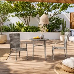 Join Friends Outdoors with This Grey Dining Set