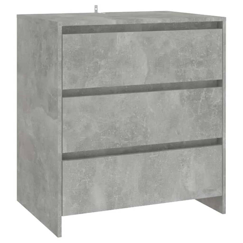 Sideboard Storage Cabinet Grey 2 Piece Modern Furniture