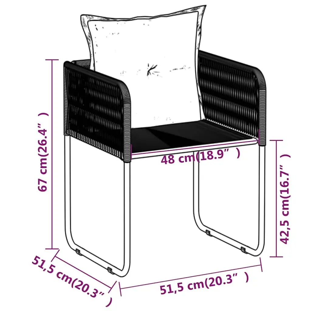 3-Piece Outdoor Dining Set