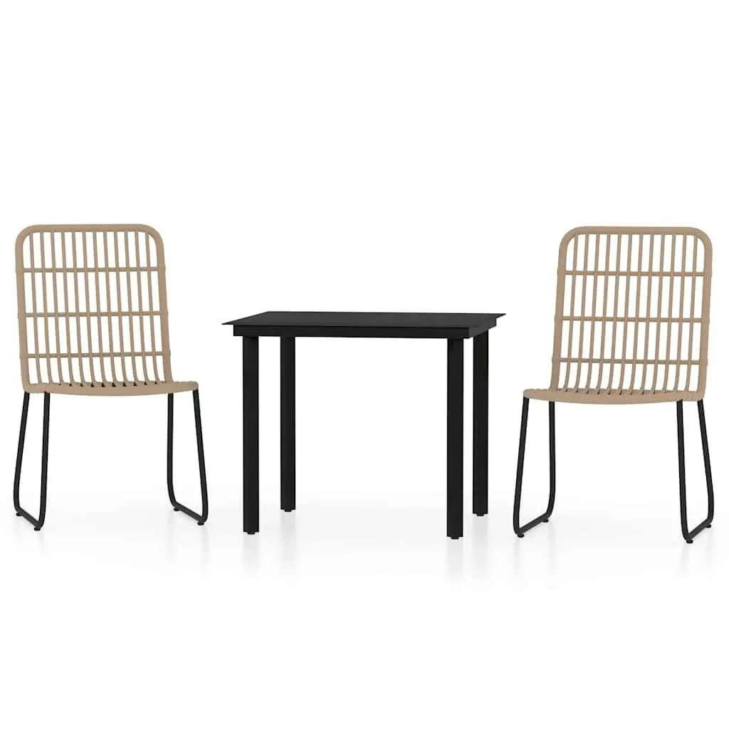 3 Piece Garden Dining Set for Outdoor Fun
