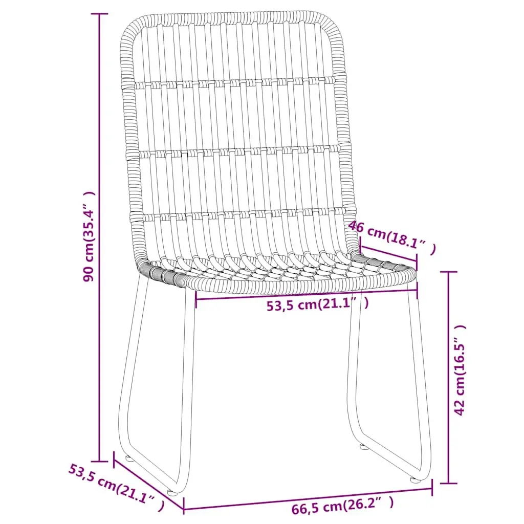 3 Piece Garden Dining Set for Outdoor Fun