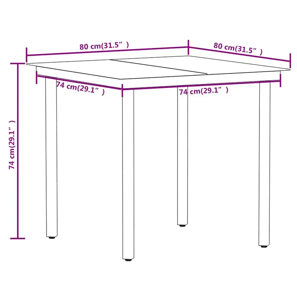 3 Piece Garden Dining Set for Outdoor Fun