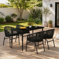 Friendly 5-Piece Garden Dining Set for Your Outdoor Area