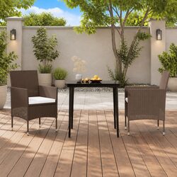 Brown Garden Dining Set for Outdoor Gatherings