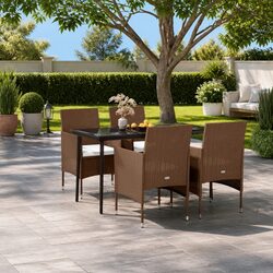 Friendly 5 Piece Outdoor Dining Set with Cushions