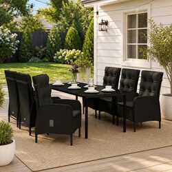 Friendly 7 Piece Outdoor Dining Set with Cushions