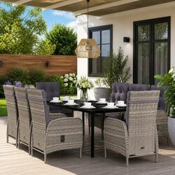 Your New Favorite 9 Piece Outdoor Dining Set