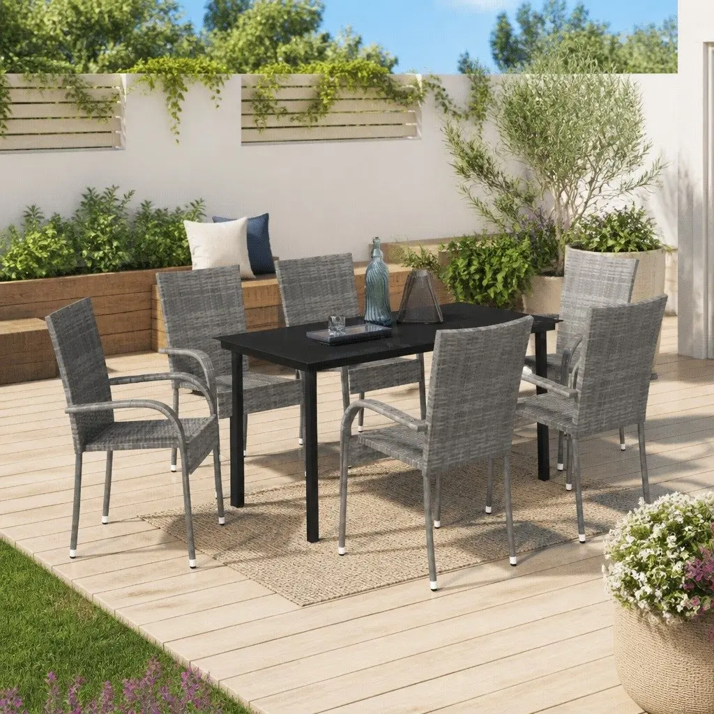 7-Piece Dining Set for Outdoor Enjoyment