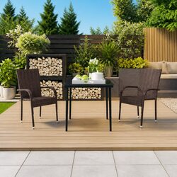 Friendly 3-Piece Garden Dining Set for Relaxing Moments