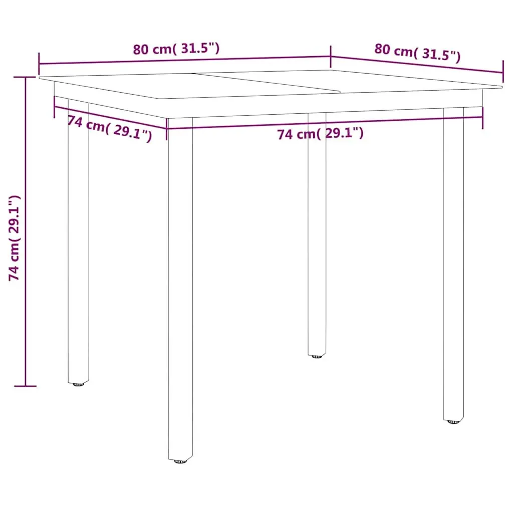 5 Piece Black Steel Frame Garden Dining Set with Glass Tabletop for Outdoor Use