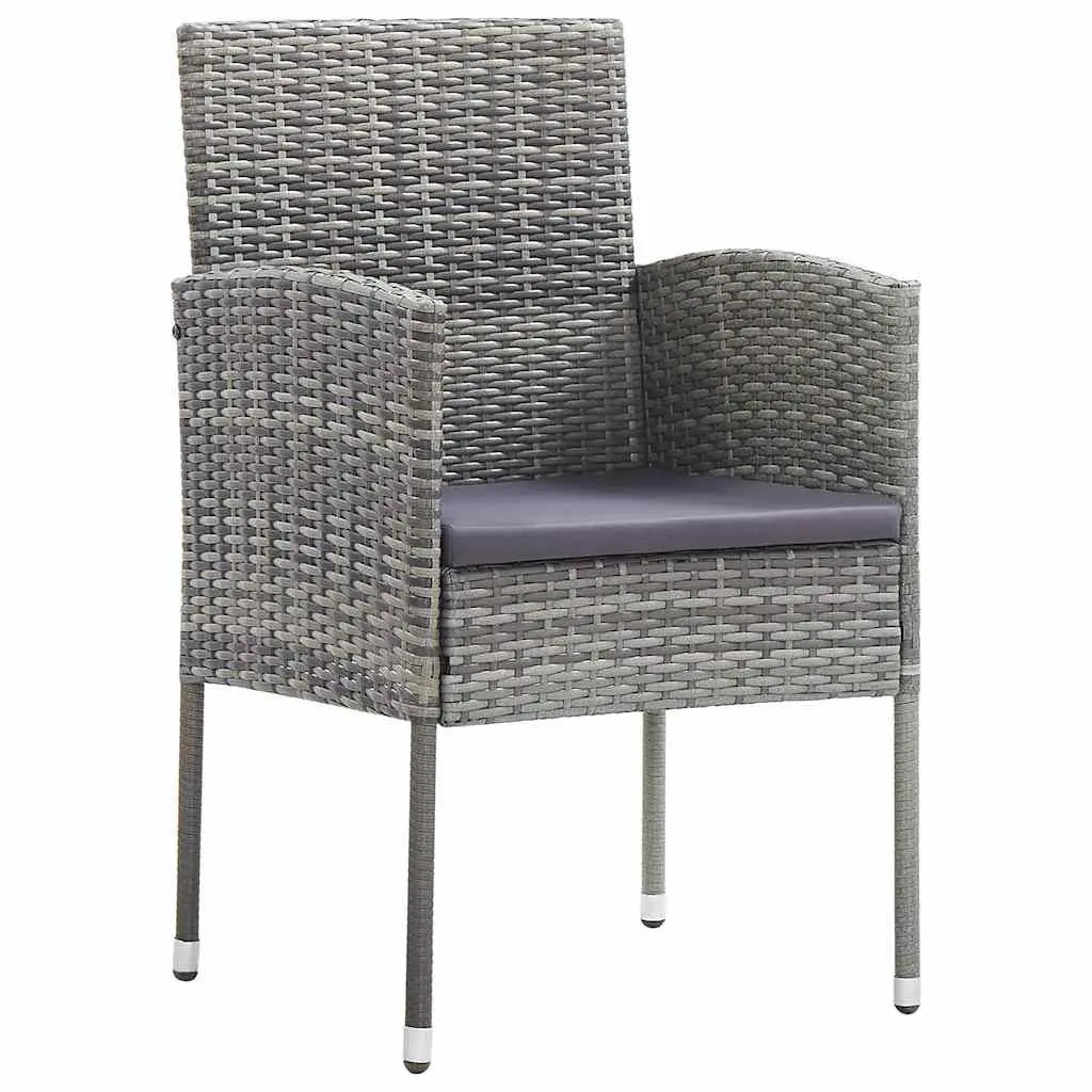 Garden Dining Set 5 Piece Outdoor Furniture Table Chairs Anthracite Patio