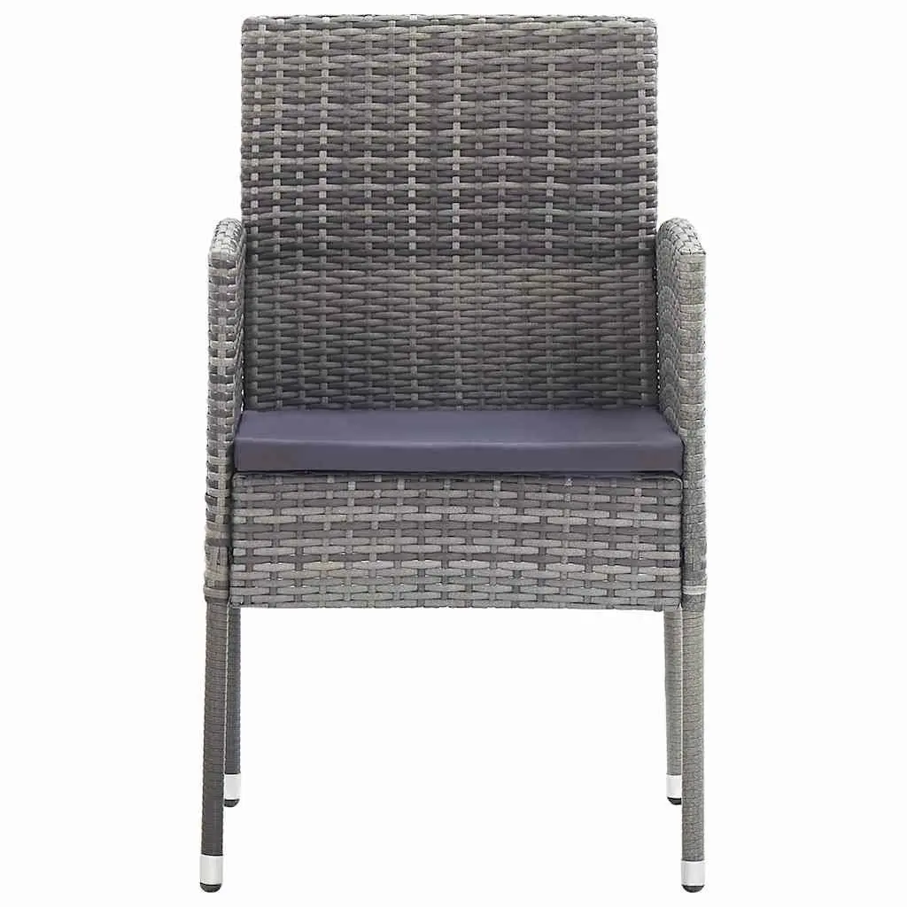Garden Dining Set 5 Piece Outdoor Furniture Table Chairs Anthracite Patio