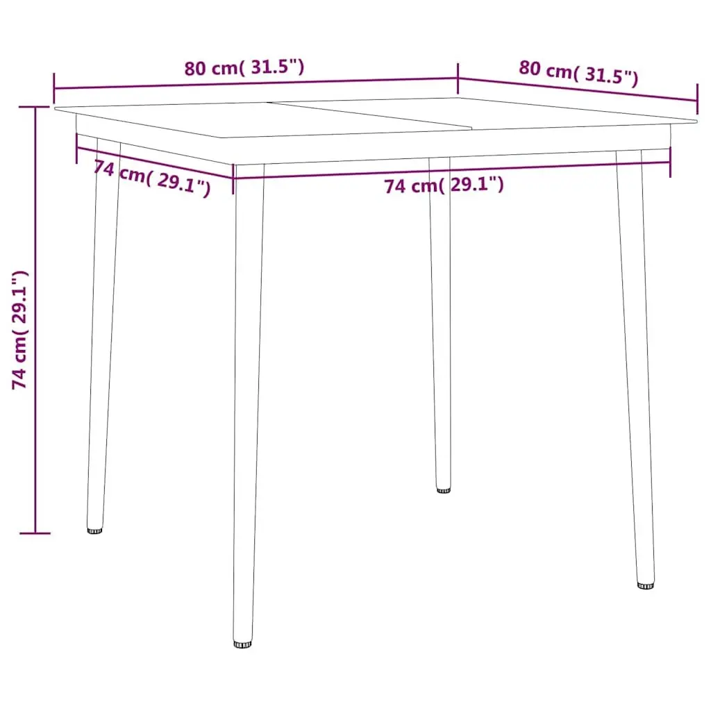 5 Piece Outdoor Dining Set Black Rattan Chairs Glass Tabletop