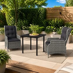 Friendly 3 Piece Garden Dining Set for Outdoor Enjoyment