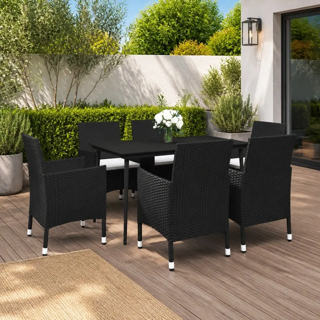 7 Piece Outdoor Dining Set for Family Gatherings