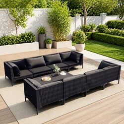 Your New 9 Piece Grey Lounge Set for Relaxing Outdoors