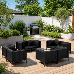 Your Perfect Outdoor Retreat: 8-Piece Lounge Set