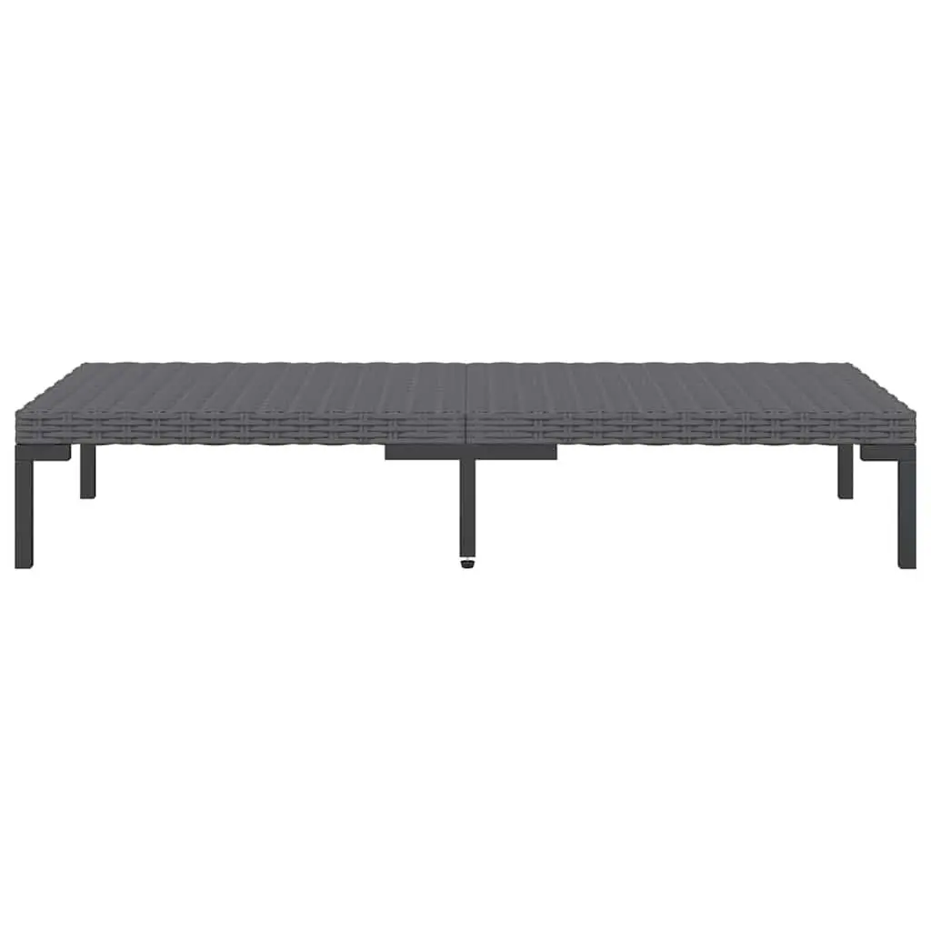 Garden Lounge Set 8 Piece Grey Rattan Sofa with Cushions