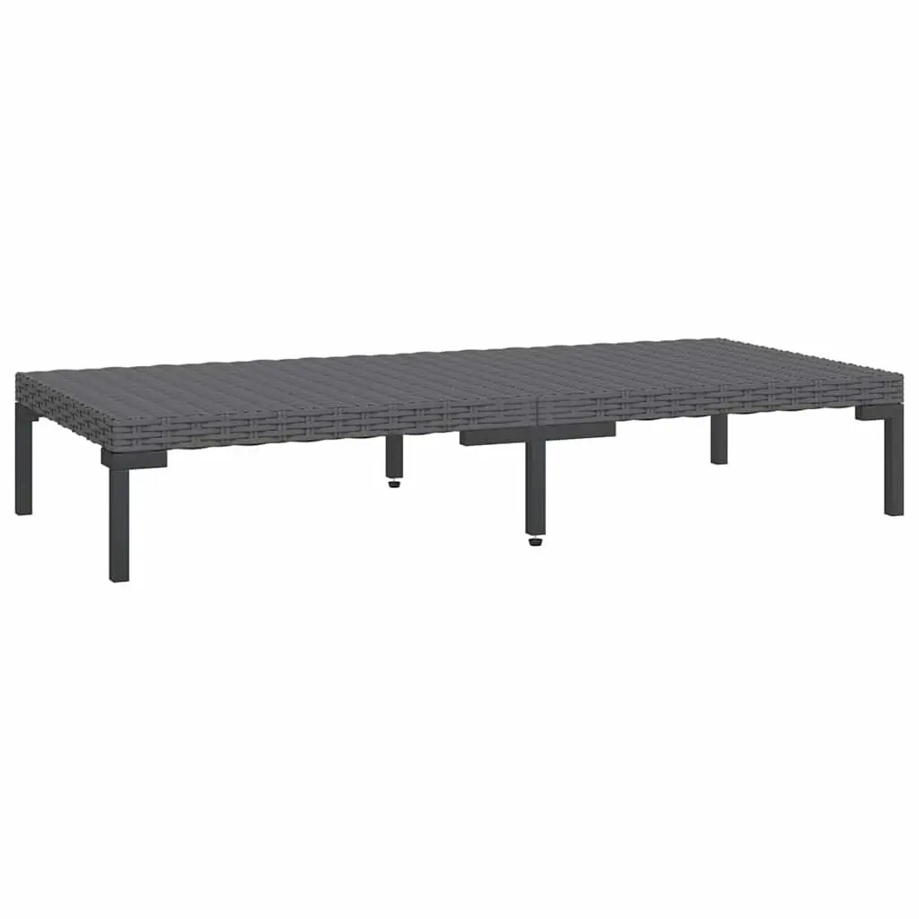 Garden Lounge Set 9 Piece Outdoor Furniture Grey Poly Rattan Patio Sofa with