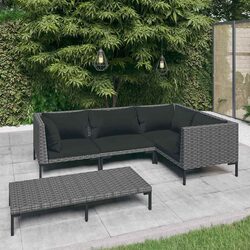 Your Perfect Outdoor Lounge Set – 5 Pieces in Grey