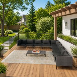 Your New Favorite 10 Piece Garden Lounge Set Awaits