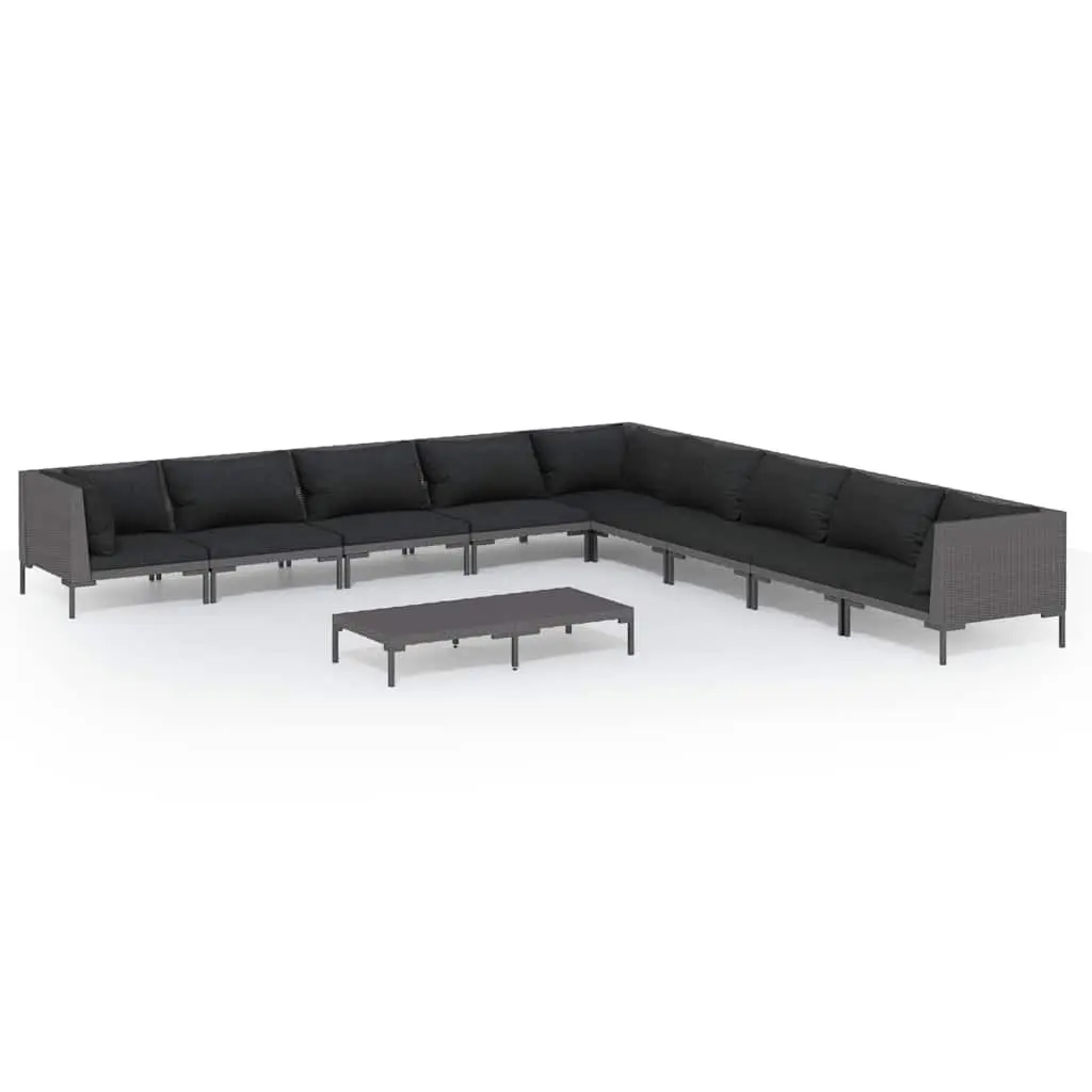 10 Piece Garden Lounge Set