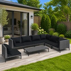 Your Perfect Outdoor Companion: 8-Piece Lounge Set