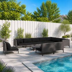 Friendly 11 Piece Garden Lounge Set for Your Patio