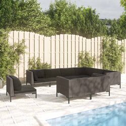 Your Ideal Outdoor Lounge Set: 9-Piece Grey Collection