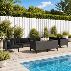 Friendly 10-Piece Garden Lounge Set for Your Outdoor Comfort