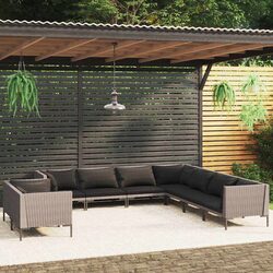 Your Perfect 9-Piece Garden Lounge Set - Grey