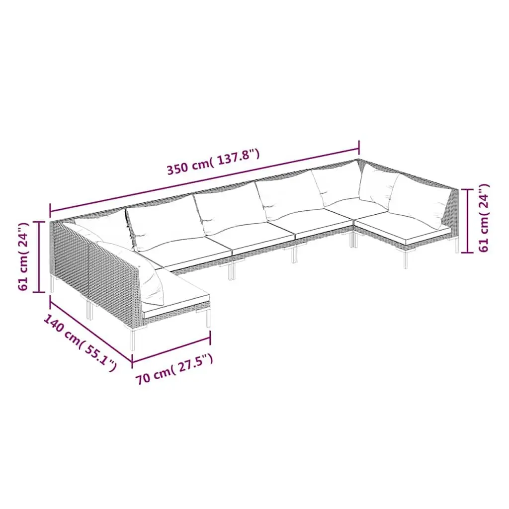 7-Piece Garden Lounge Set for Outdoor Fun