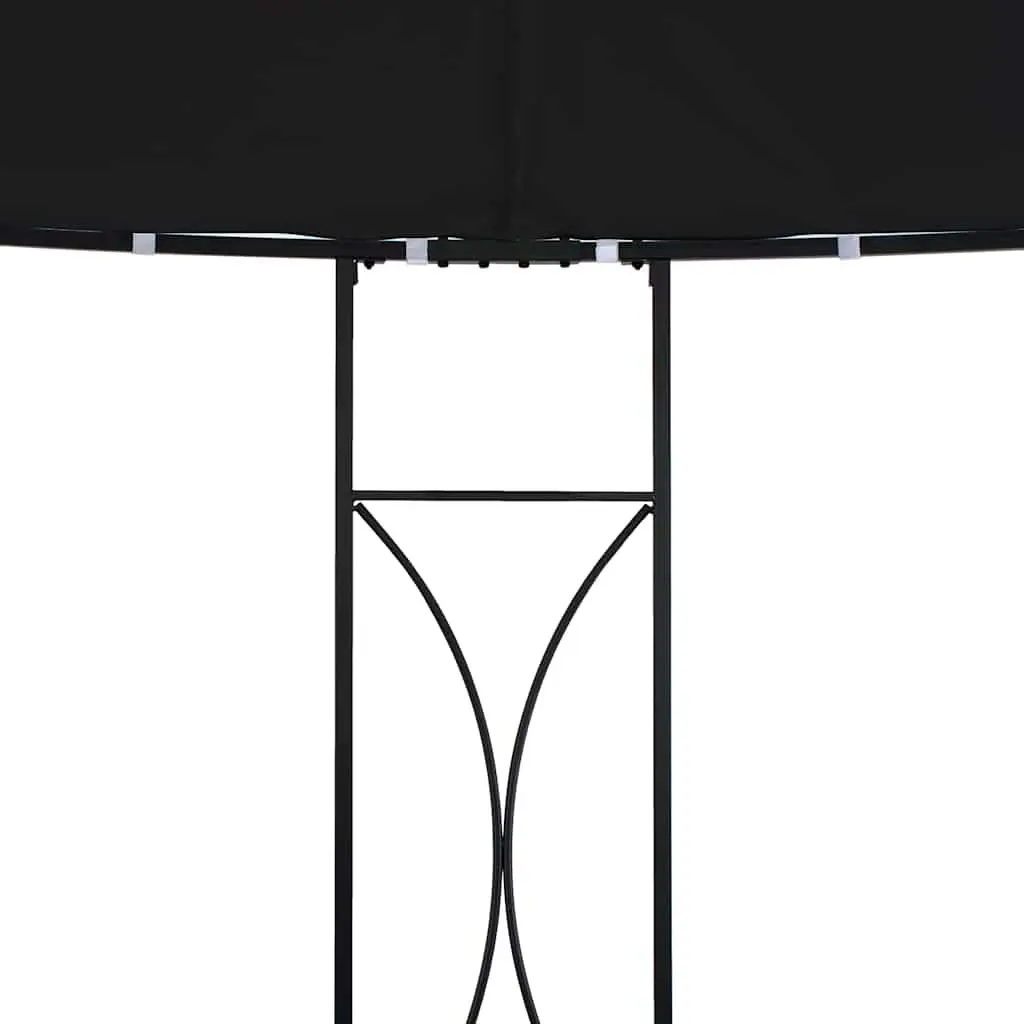 Round Gazebo Vented Canopy 300x290 cm Outdoor Shade Shelter Garden Patio Structure