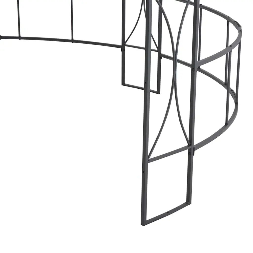 Round Gazebo Vented Canopy 300x290 cm Outdoor Shade Shelter Garden Patio Structure