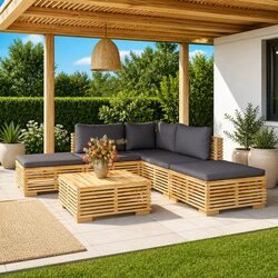 Friendly 6 Piece Garden Lounge Set, Perfect for Your Space