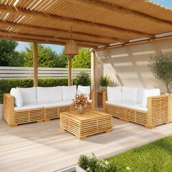 Your Ideal 6-Piece Outdoor Lounge Set in Brown