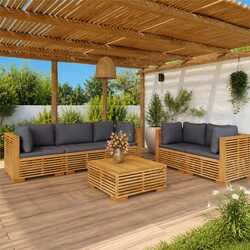Relax in Style: 6 Piece Outdoor Lounge Set for You