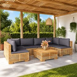 Friendly 7 Piece Lounge Set for Your Garden