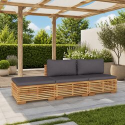 Your Outdoor Lounge Set: 3 Pieces of Teak Wood Comfort