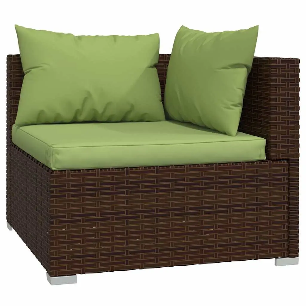 Garden Lounge Set 4 Piece Outdoor Patio Furniture Poly Rattan Modular Seating