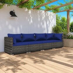 Friendly 4 Piece Modular Lounge Set for Your Garden
