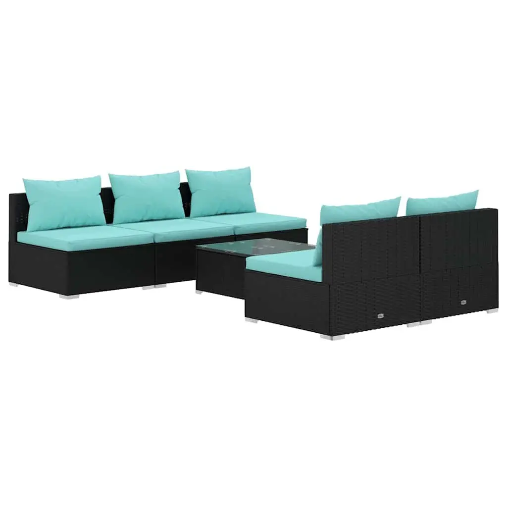 6-Piece Lounge Set for Outdoor Comfort