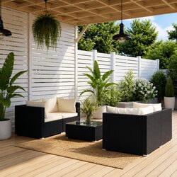 Enjoy Your Outdoor Time with This 5 Piece Lounge Set