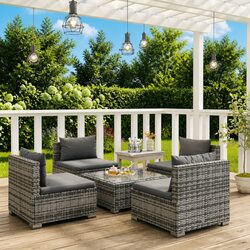 Friendly Modular Garden Lounge Set for Relaxation