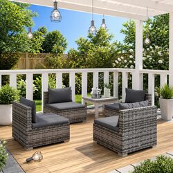 Your New Favorite 4 Piece Garden Lounge Set Awaits