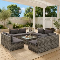 Friendly 9 Piece Garden Lounge Set for Everyone