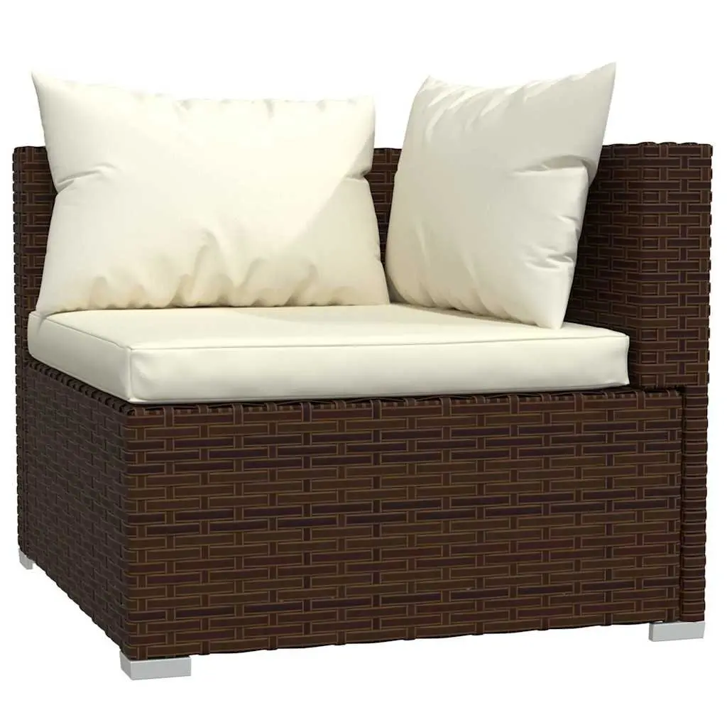 9 Piece Poly Rattan Garden Lounge Set Outdoor Patio Furniture with Cushions